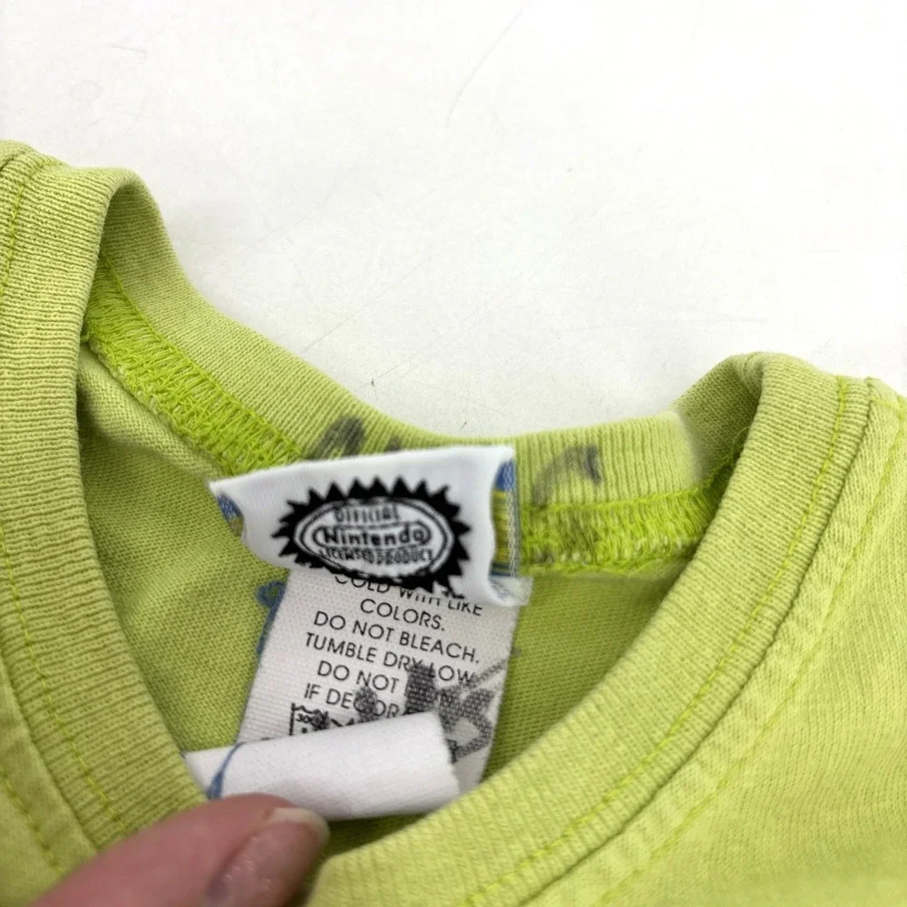Vintage Y2K Pokemon T-Shirt Youth M Gotta Catch Em All Nintendo Pikachu Green 90